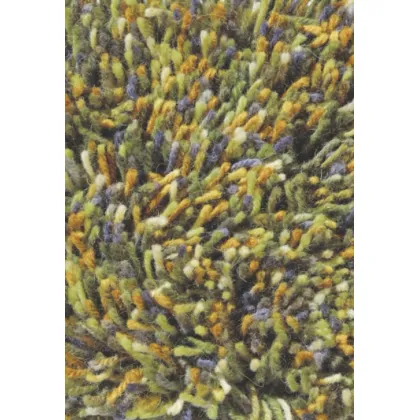 Picture Subtle green shaggy carpet - FLAMENCO 59007