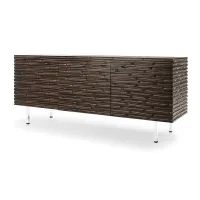 Picture A unique chest of drawers made of hand-carved fiberboard