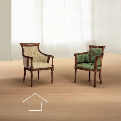 Zdjęcie Stylowy fotel w stylu antycznym do wyszukanego salonu - Morello Gianpaolo