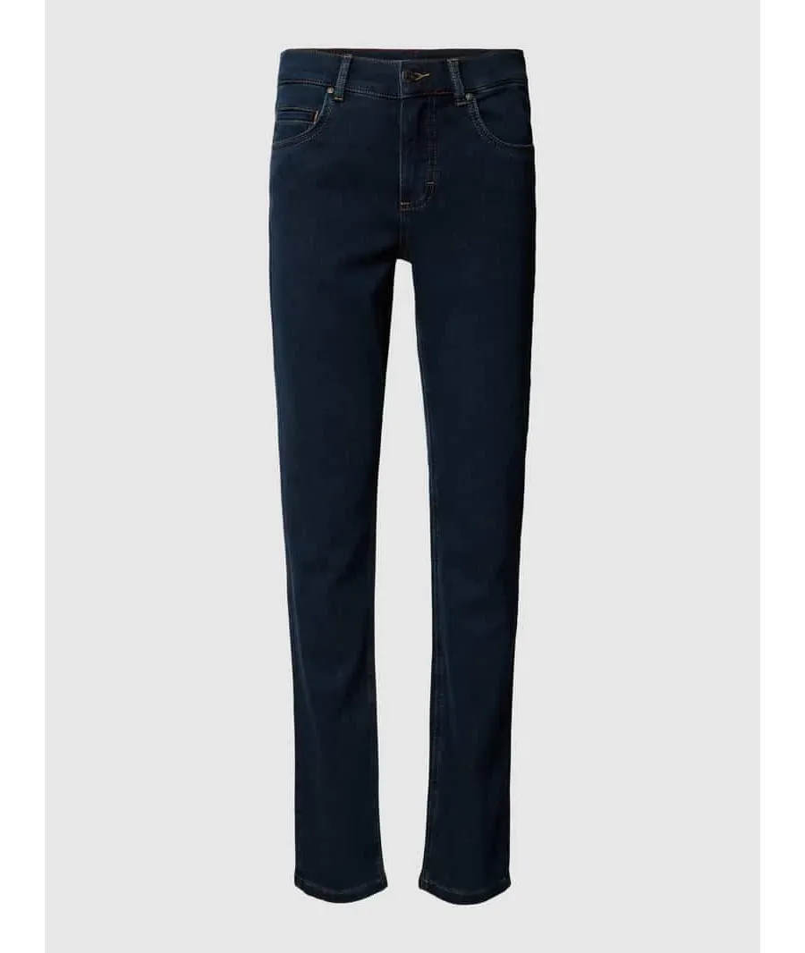 obrazek 1 Jeansy z 5 kieszeniami i efektem denimu