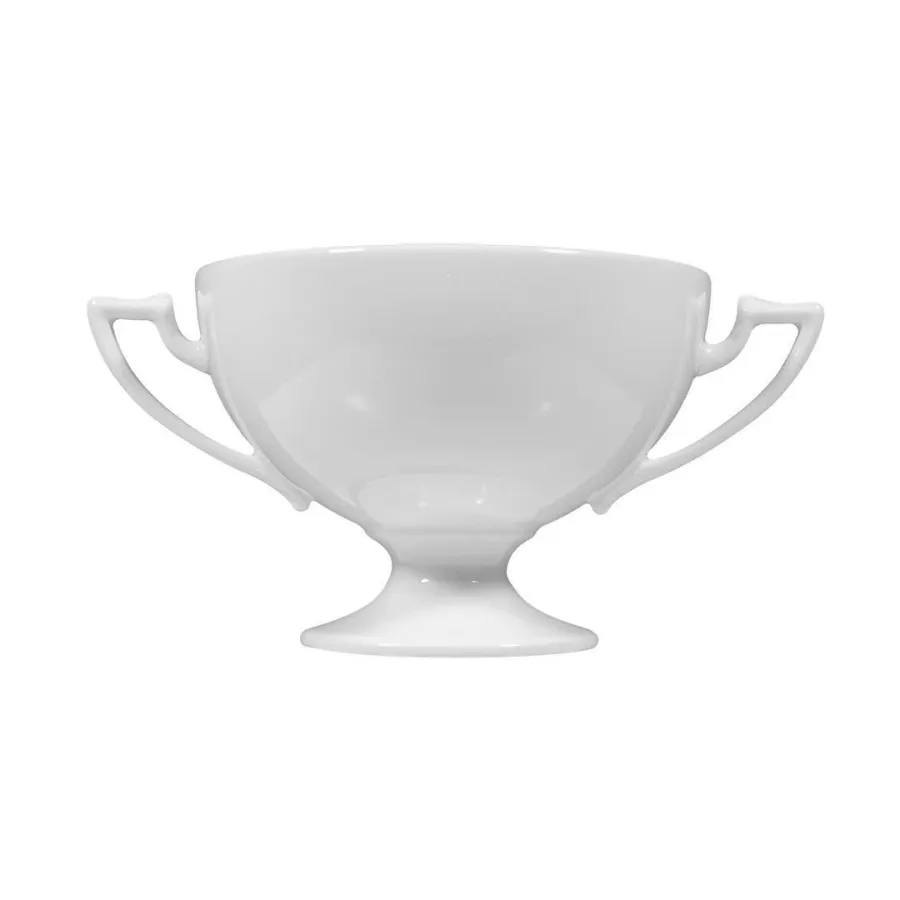 obrazek 2 Stylowy biały porcelanowy kubek do zupy w stylu klasycznym - Tettau