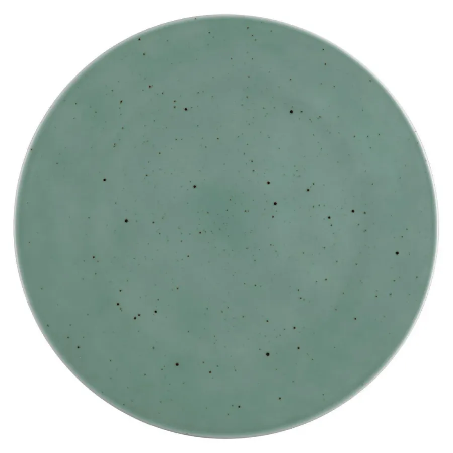 obrazek 1 Duży okrągły płaski porcelanowy talerz 33 cm w wyjątkowym turkusowym kolorze - Seltmann Weiden