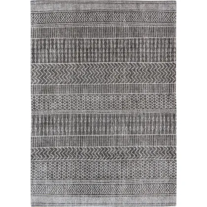 Zdjęcie Cudowny szaro czarny dywan we wzory - AMAZIGH GREY 8673