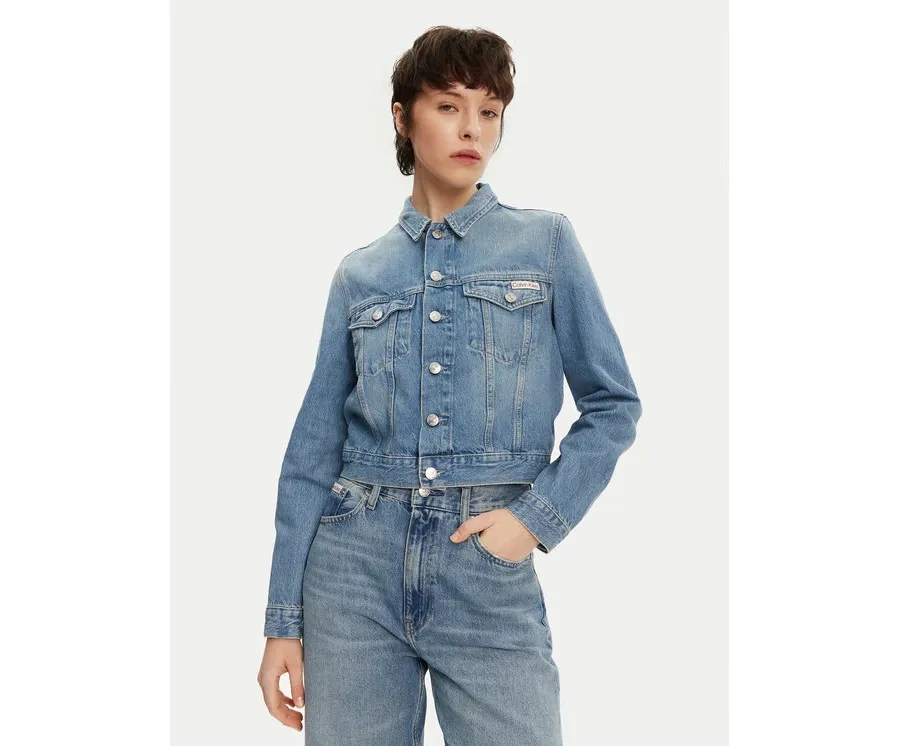 obrazek 1 Calvin Klein Jeans Kurtka jeansowa 90's J20J225184 Niebieski Regular Fit