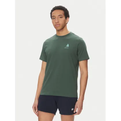 Zdjęcie Helly Hansen T-Shirt Shoreline 54601 Zielony Regular Fit