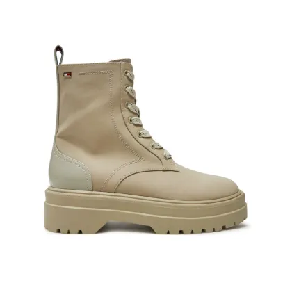 Zdjęcie Tommy Hilfiger Trapery Flag Ventile Lace Up Boot FW0FW08287 Beżowy