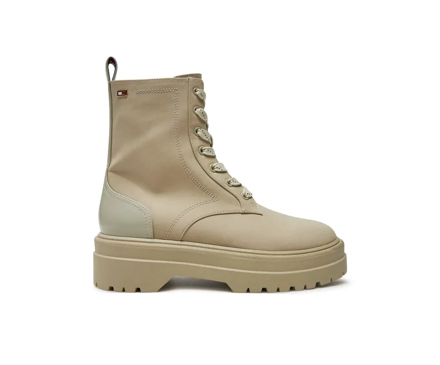 obrazek 1 Tommy Hilfiger Trapery Flag Ventile Lace Up Boot FW0FW08287 Beżowy