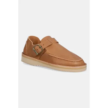 Zdjęcie Fracap mokasyny skórzane Sandals kolor brązowy D151