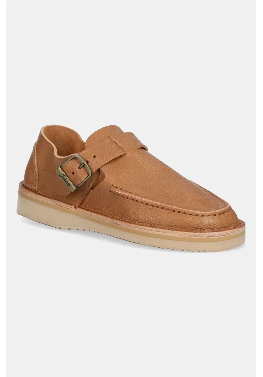obrazek 1 Fracap mokasyny skórzane Sandals kolor brązowy D151