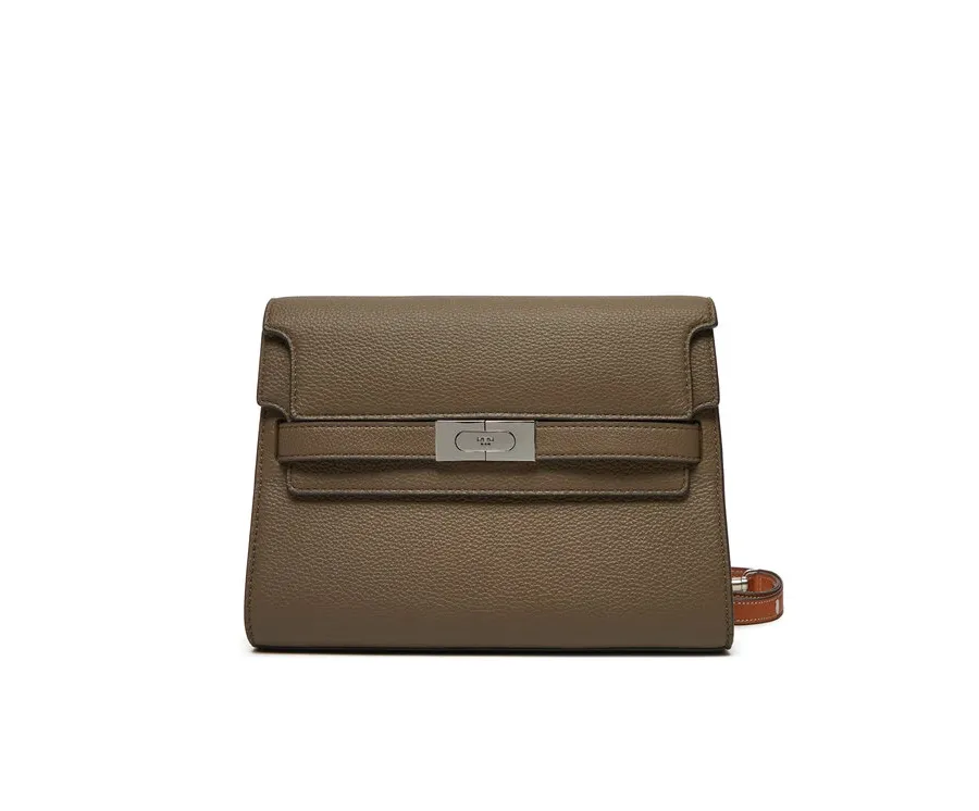 obrazek 1 Tory Burch Torebka Lee Radziwill Pebbled Shoulder Bag 158723 Zielony