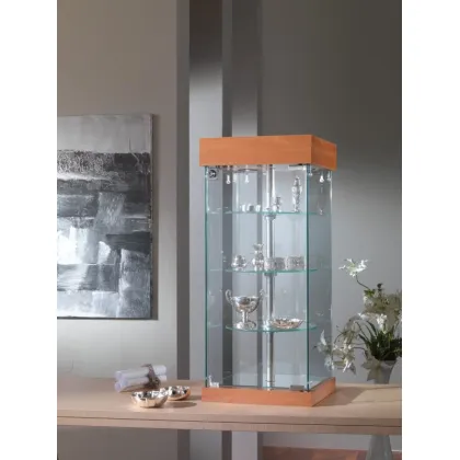 Picture Luxurious counter display cabinet with rotating shelves