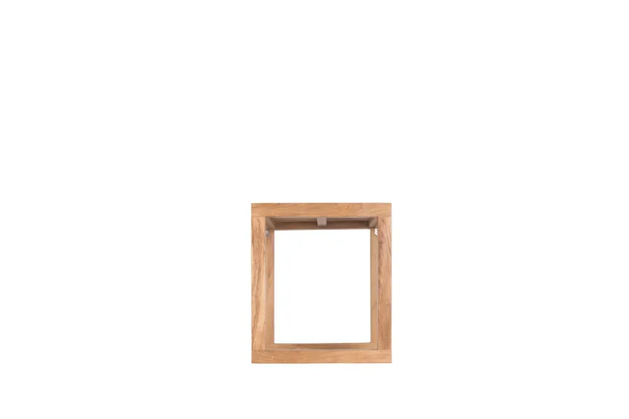 obrazek 2 Elegancki kwadratowy stolik Boxer wykonany z naturalnego drewna tekowego