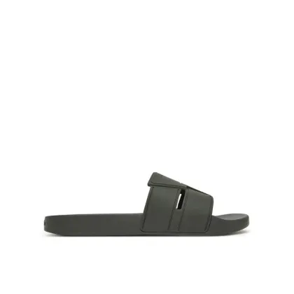 Zdjęcie Calvin Klein Klapki Pool Slide Double T HM0HM01752 Khaki