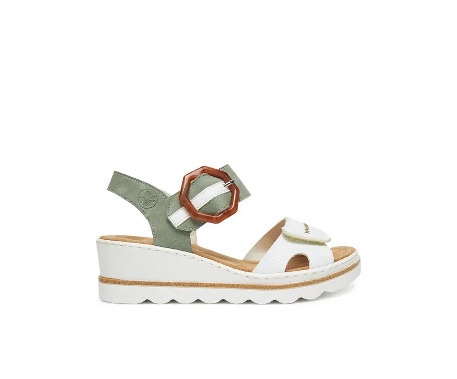 obrazek 1 Rieker Sandały 67476-81 Biały