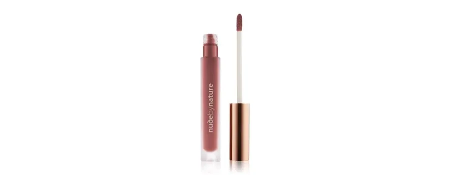 obrazek 1 Nude by Nature Satin Szminka w płynie 3.75 ml Nr. 10 - Terracotta
