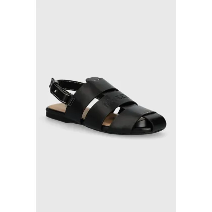 Zdjęcie JW Anderson sandały skórzane Fisherman Sandal damskie kolor czarny ANW42215A