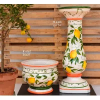 Picture Artistic pot and decorative column made of ceramics