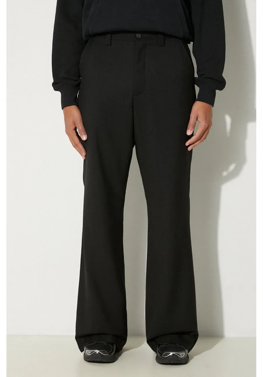 obrazek 1 AMBUSH spodnie wełniane Flare Pants kolor czarny proste BMCO003F24FAB0011000