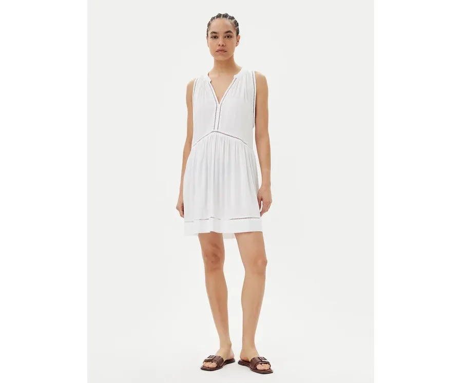 obrazek 1 Seafolly Sukienka letnia Beach Basics 52931-DR Biały Regular Fit