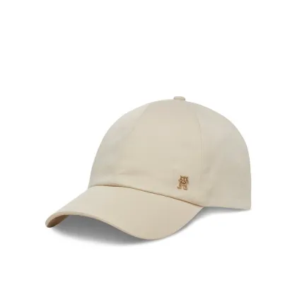 Zdjęcie Tommy Hilfiger Czapka z daszkiem Elevated Chic Soft Cap AW0AW17138 Écru