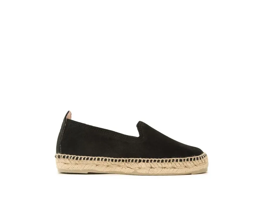 obrazek 1 Manebi Espadryle Suede Flat Espadrilles Czarny