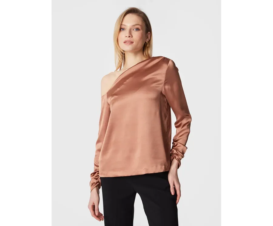 obrazek 1 Notes Du Nord Bluzka Frances 13010 Brązowy Regular Fit