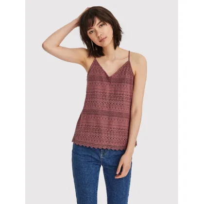 Zdjęcie Vero Moda Top Honey 10190150 Bordowy Regular Fit