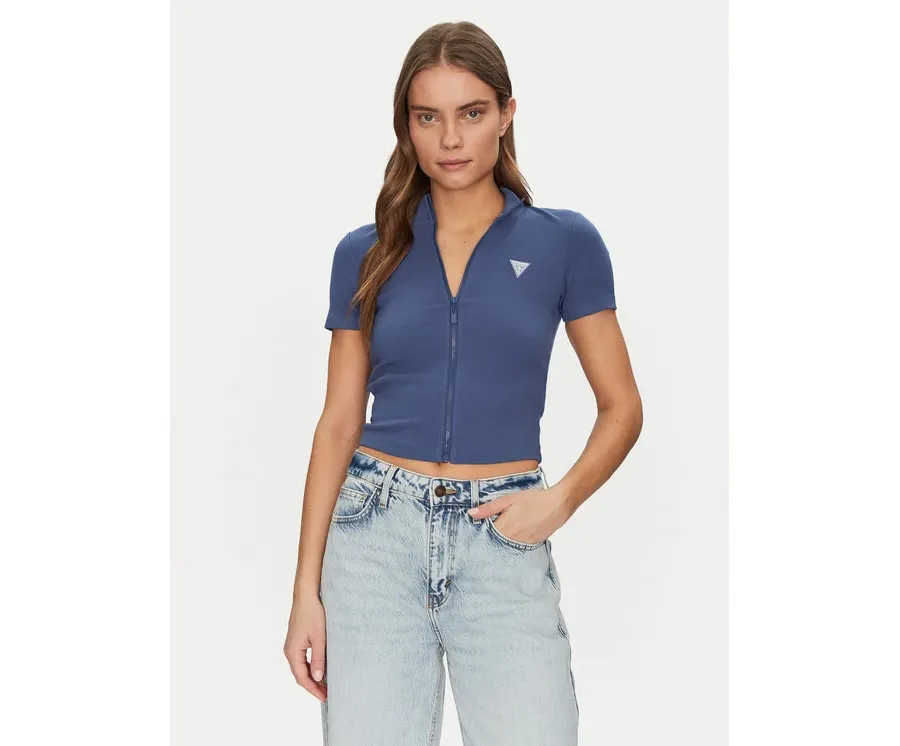 obrazek 1 Guess Bluzka V5GP25 KCRS2 Niebieski Slim Fit