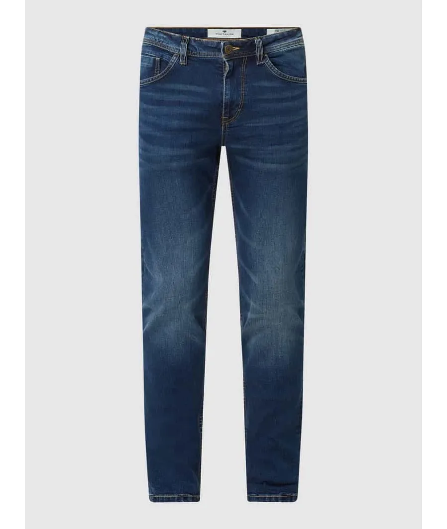 obrazek 1 Jeansy o kroju regular slim fit z dodatkiem streczu model ‘Josh’