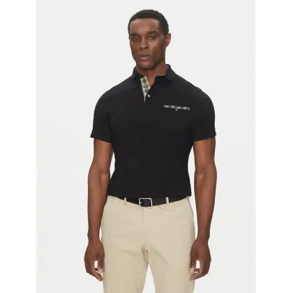 Zdjęcie Barbour Polo Corpatch MML1071BK71 Czarny Tailored Fit
