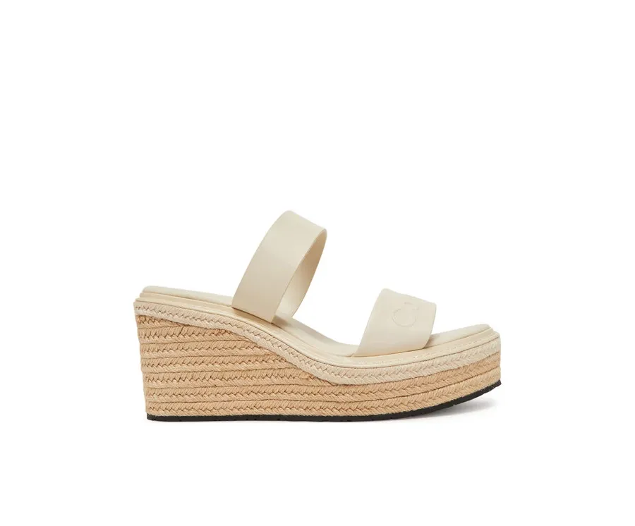 obrazek 1 Calvin Klein Espadryle Wedge Sandal 50 - He HW0HW02375 Écru