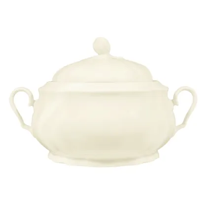 Zdjęcie Stylowa porcelanowa duża misa z pokrywką w stylu klasycznym - Seltmann Weiden