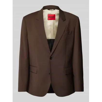 Zdjęcie Marynarka zapinana na dwa guziki z żywej wełny z kołnierzem z połami model ‘Karlo’