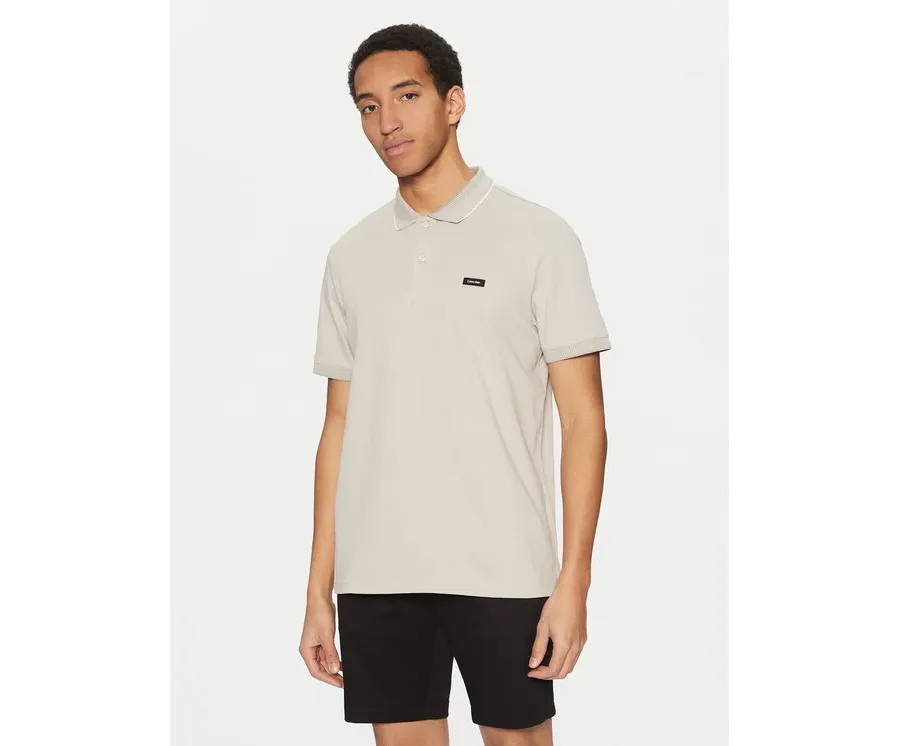 obrazek 1 Calvin Klein Polo K10K114141 Beżowy Regular Fit