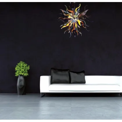 Picture Original blown Murano glass chandelier - Lucevetro