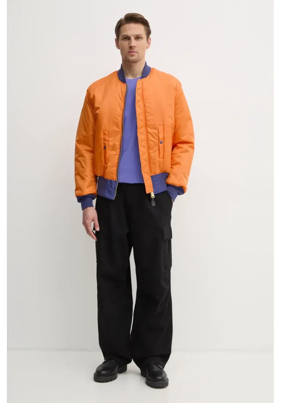 obrazek 1 Alpha Industries t-shirt bawełniany męski kolor fioletowy z nadrukiem 188505