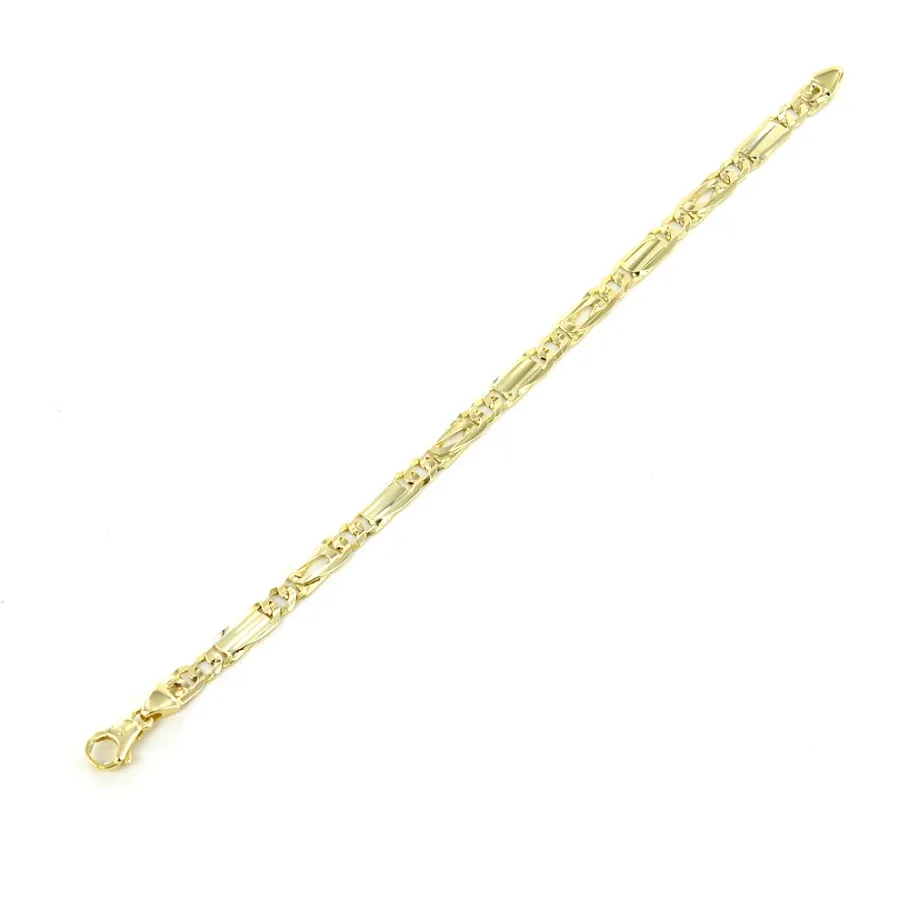 obrazek 2 Klasyczna męska bransoletka z żółtego złota - 20 cm