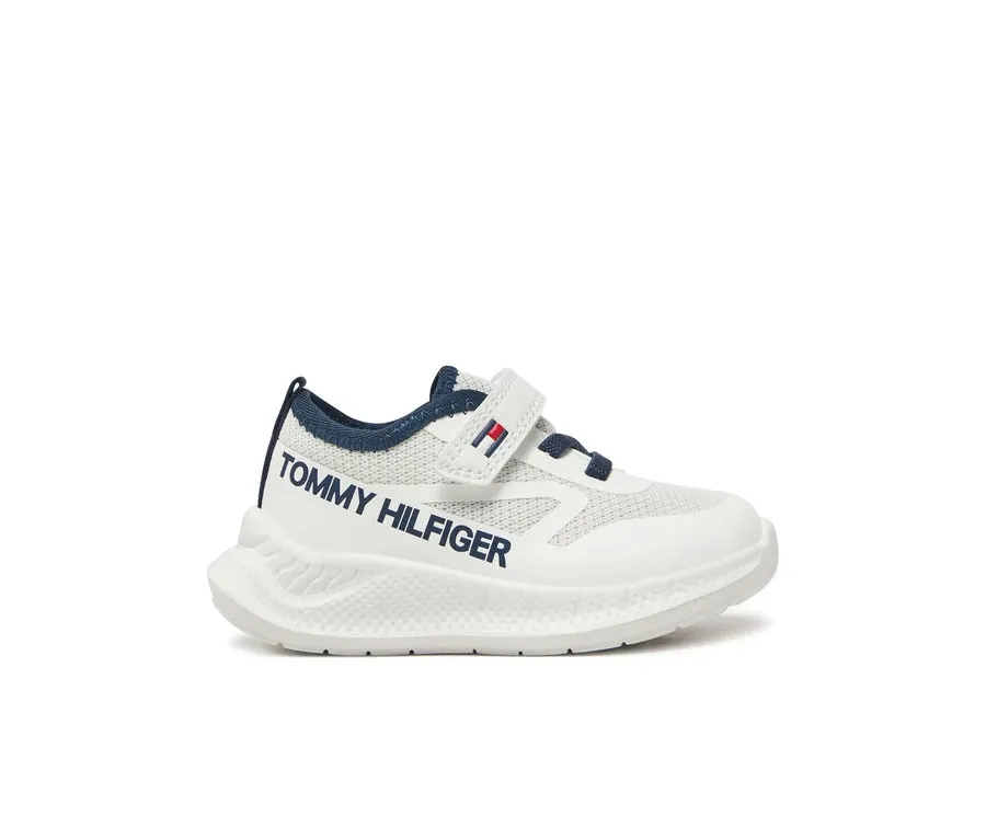 obrazek 1 Tommy Hilfiger Sneakersy Low Cut Lace-Up/Velcro Sneaker T1B9-33868-1756 M Biały