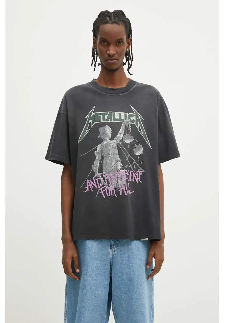 obrazek 1 Represent t-shirt Metallica Justice SS męski kolor czarny z nadrukiem MLM4352.230