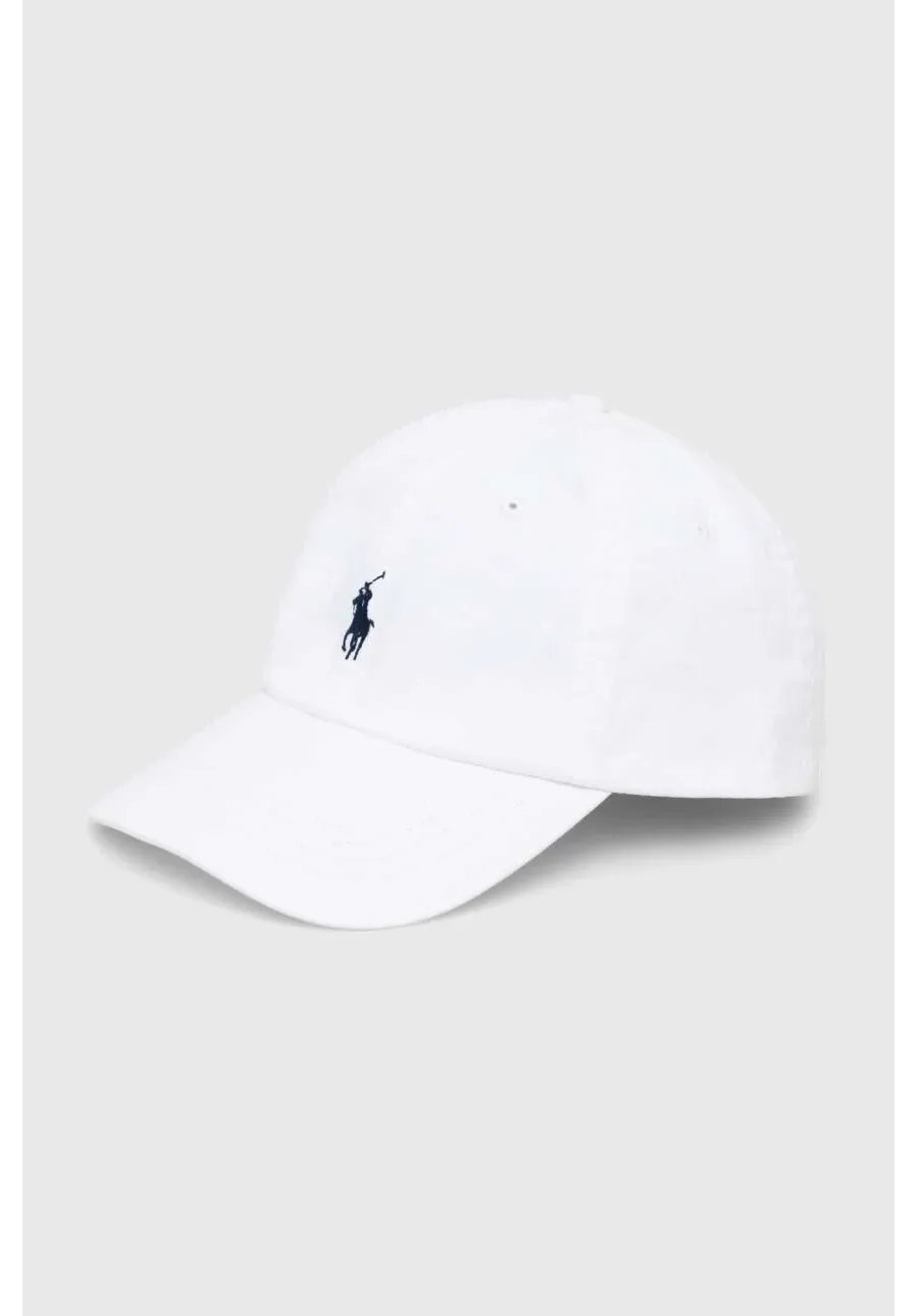 obrazek 1 Polo Ralph Lauren czapka z daszkiem bawełniana kolor biały z aplikacją