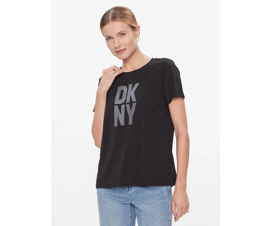 obrazek 1 DKNY T-Shirt P3JHXDNA Czarny Regular Fit