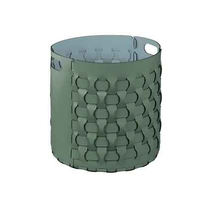 Zdjęcie Wysoki okrągły kosz Dubai Ø40xH40 cm w kolorze eukaliptusa