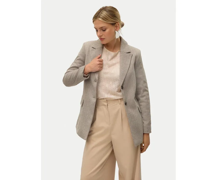 obrazek 1 Vero Moda Marynarka Kawi 10319661 Beżowy Regular Fit