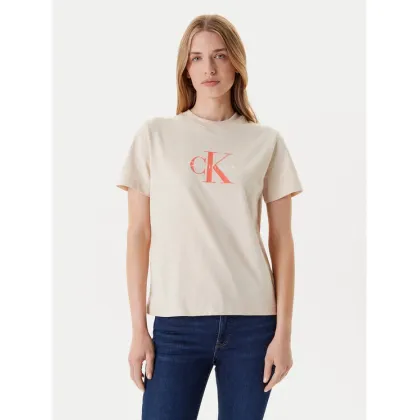 Zdjęcie Calvin Klein Jeans T-Shirt Hero Classic LV047B865G Beżowy Regular Fit