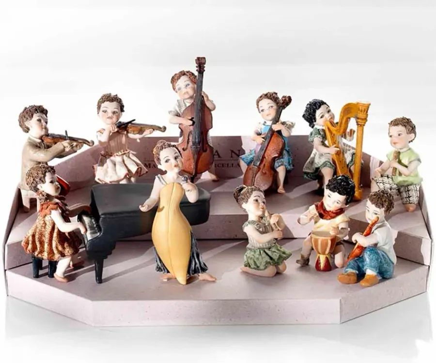 obrazek 3 Porcelanowa figurka kontrabasisty - Sibania