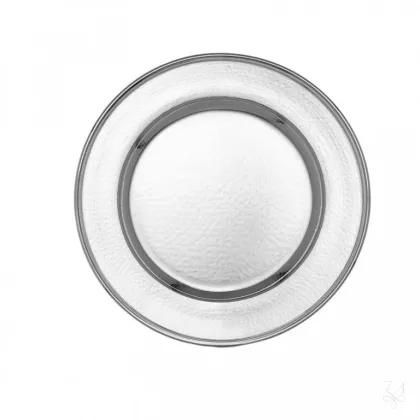 Zdjęcie Stylowy okrągły srebrny talerz - Zaramella Argenti