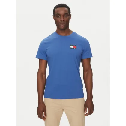 Zdjęcie Tommy Jeans T-Shirt Essential DM0DM20740 Niebieski Slim Fit
