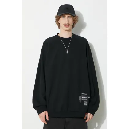 Zdjęcie Undercover bluza bawełniana Pullover męska kolor czarny gładka UC1D4808.4
