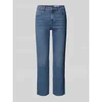 Zdjęcie Jeansy o kroju regular fit z wysokim stanem i dołem bez wykończenia model ‘SHEILA’