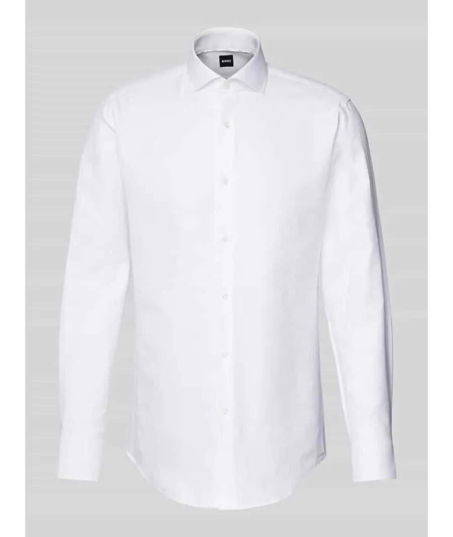 obrazek 1 Koszula biznesowa o kroju slim fit z kołnierzykiem typu cutaway model ‘Hank’